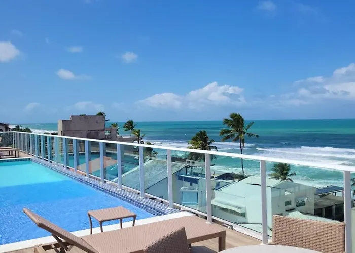 Apartmento em Porto de Galinhas 30 metros do mar Ocean Blue Residence 107